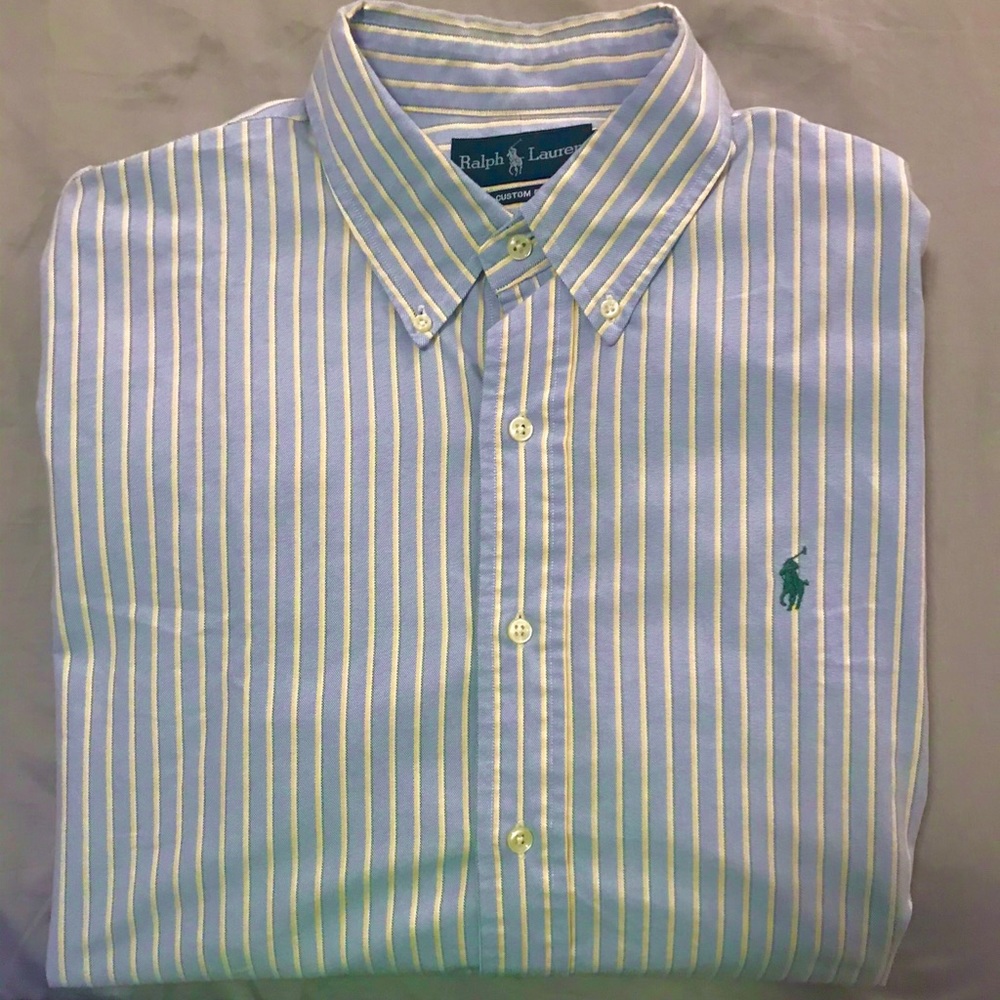 Ralph Lauren Polo Button Down Large Custom Fit
